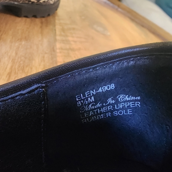 Donald Pliner Python Print Leather Slip-On Loafers Womens Size 8.5 - Picture 11 of 13